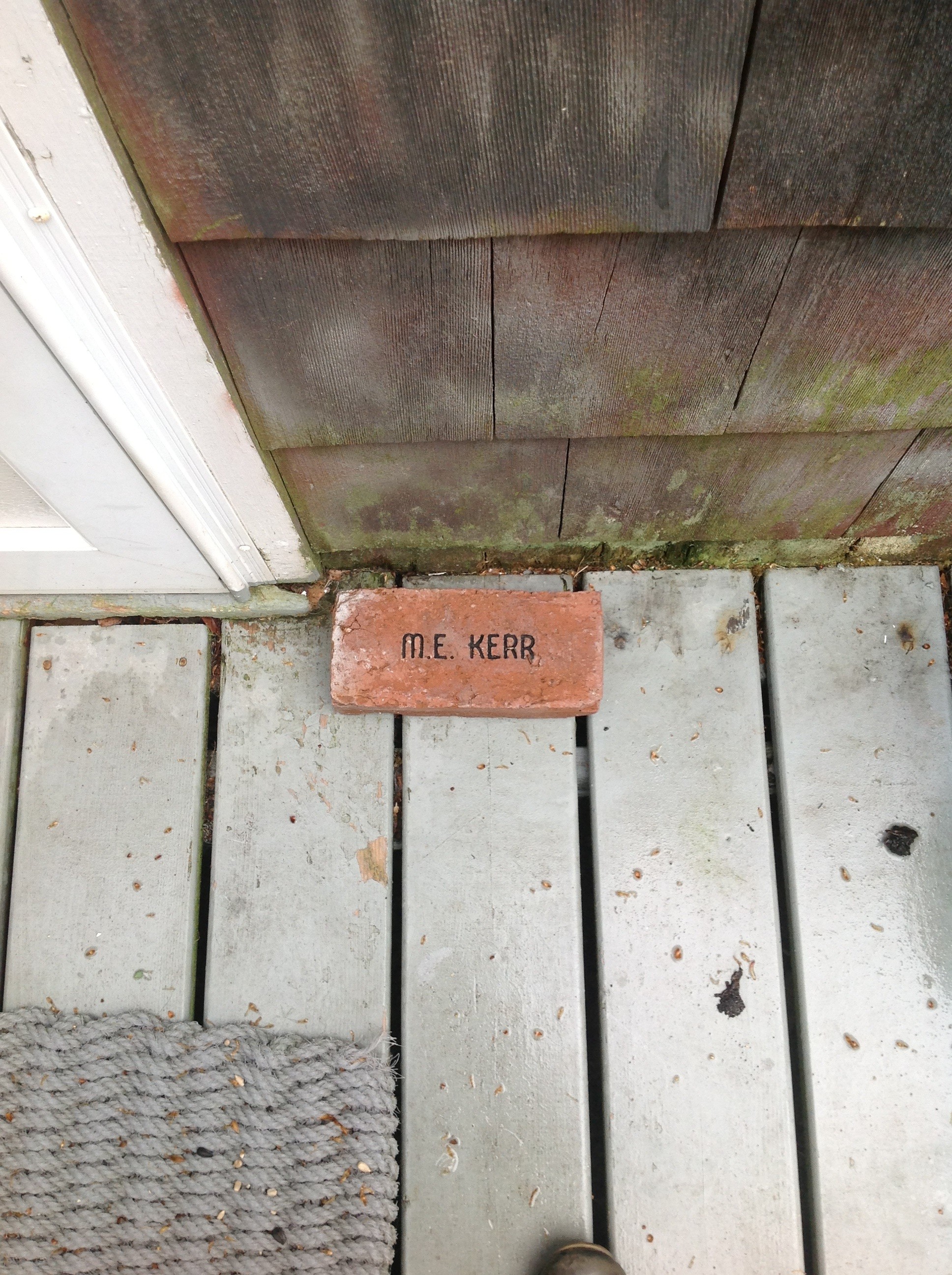 M. E. Kerr's doorstop